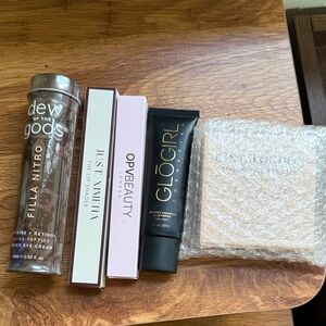 Glow Cosmetics & Dew of the Gods Skincare Bundle - Black, Pink, Gold